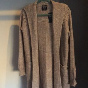 Hooded sweater jacket/cardigan A&F
